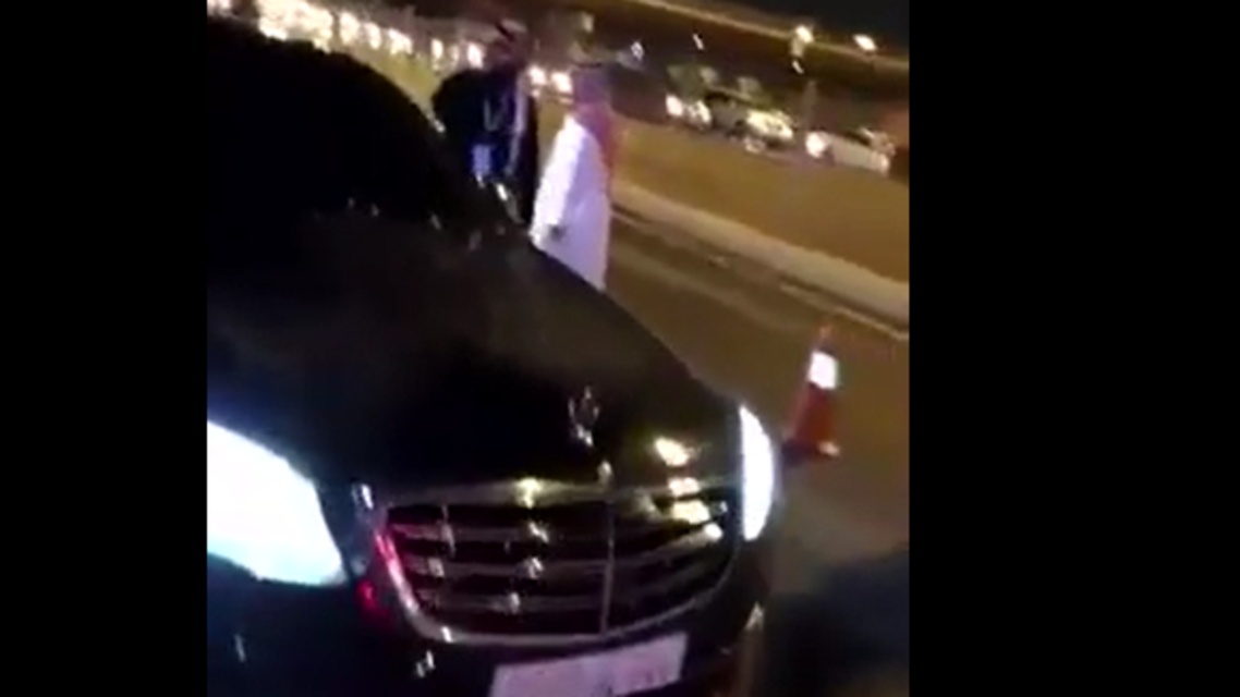 Saudi crown prince car formula e. (Screengrab)