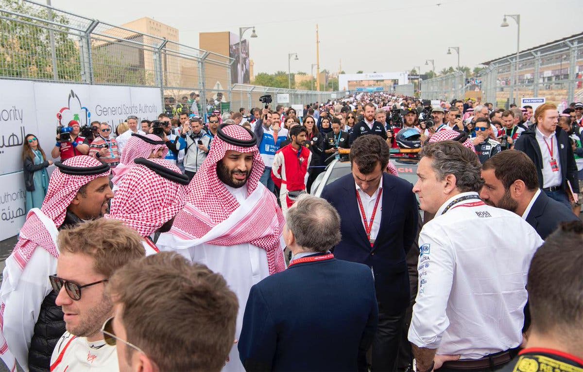 Saudi, Bahrain and Abu Dhabi crown princes attend Ad-Diriyah Formula E race