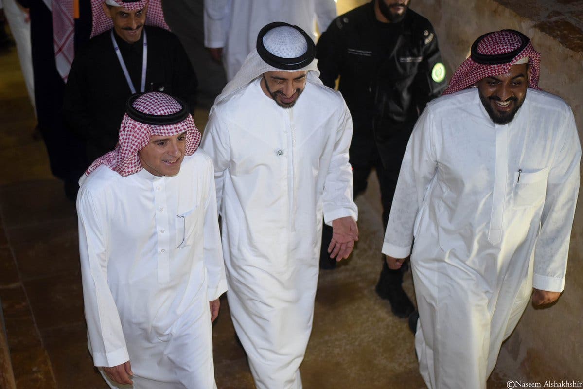 الجبير يصطحب عبدالله بن زايد بجولة على فعاليات فورملا إي الدرعية