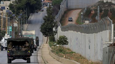 Lebanese army special forces patrol on December 5, 2018 around the southern village of Kfar Kila near the border with Israel. Israel had announced on December 4 that it had discovered Hezbollah tunnels infiltrating its territory from Lebanon and launched an operation to destroy them.
