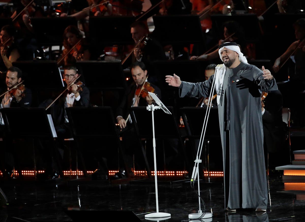 Emirati singer Hussain Al Jassmi performs in the Paul VI Hall at the Vatican during the Christmas concert. (AP)