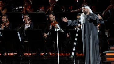 Emirati singer Hussain Al Jassmi performs in the Paul VI Hall at the Vatican during the Christmas concert. (AP)