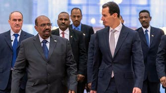Sudan president lands in Syria in first visit by Arab leader