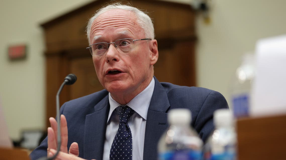 WASHINGTON, DC - JULY 15: Former U.S. Ambassador to Iraq James Jeffrey testifies during a joint hearing before the Terrorism, Nonproliferation, and Trade Subcommittee and Middle East and North Africa Subcommittee of the House Foreign Affairs Committee July 15, 2014 on Capitol Hill in Washington, DC. The subcommittees held the hearing on "The Rise of ISIL (Islamic State of Iraq and the Levant): Iraq and Beyond." Alex Wong/Getty Images/AFP