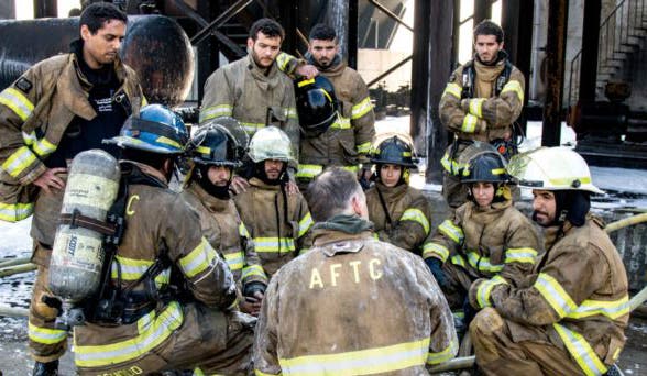 Saudi women firefighters. (Supplied)