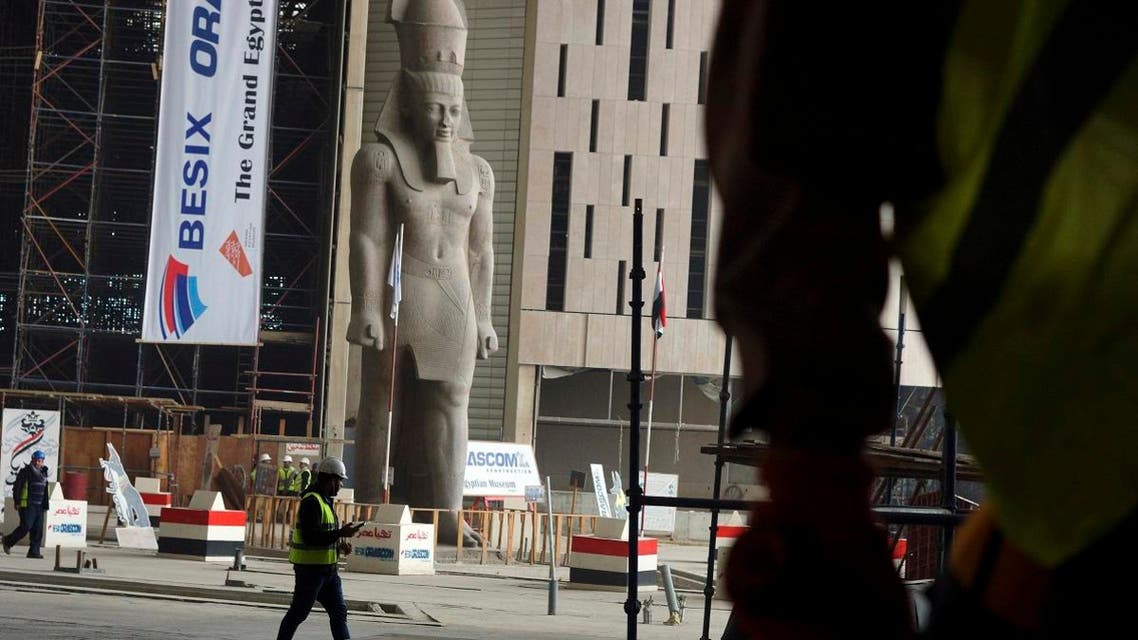 Egypt grand museum construction. (AP)