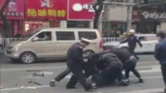 WATCH: Eight killed in China as hijacked bus crashes into pedestrians 
