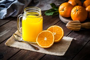 Orange and its juice