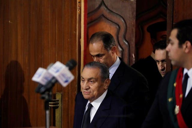 Hosni mubarak testifies against mohamed morsi. (Al Arabiya)