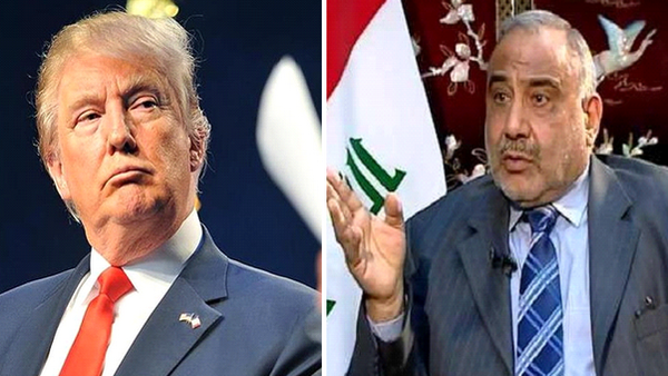 إلغاء لقاء ترمب مع عبد المهدي والاكتفاء بمكالمة هاتفية