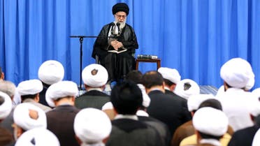 Iran Khamenei clerics. (AFP)