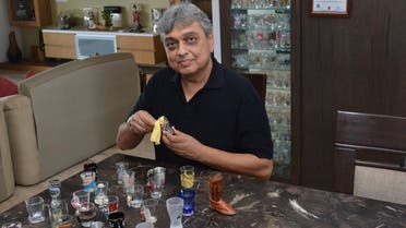Doshi takes extreme care of his collection and cleans the glasses himself. (Supplied)