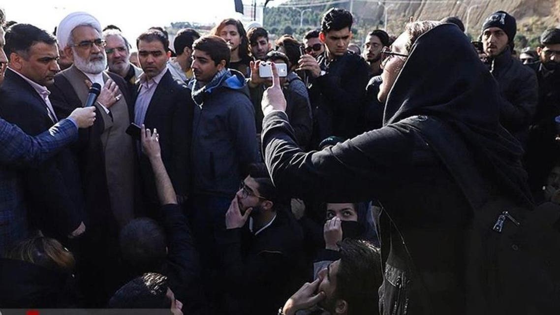 Irani Student protesting in University