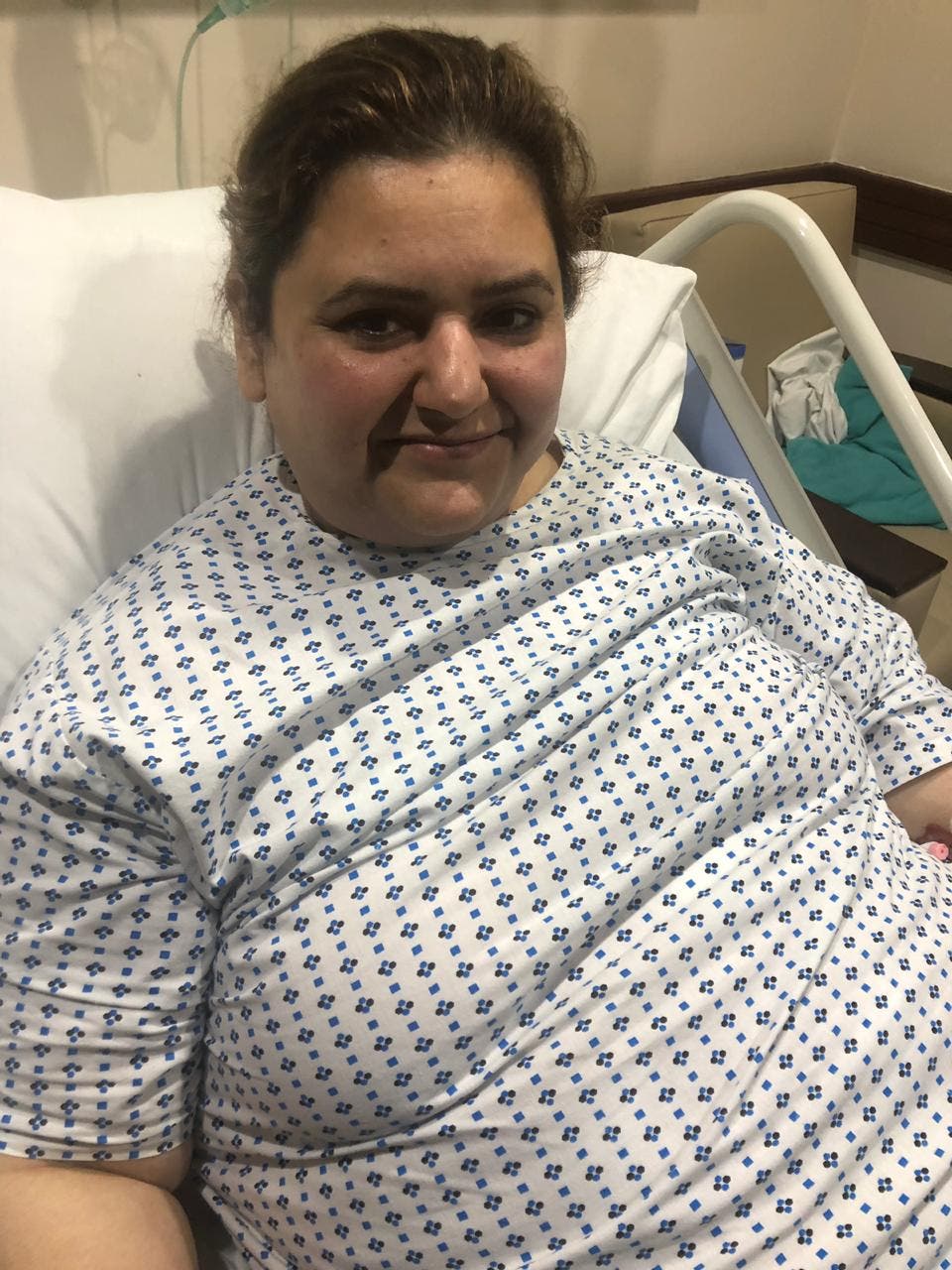 Susan recovering after surgery. (Supplied)