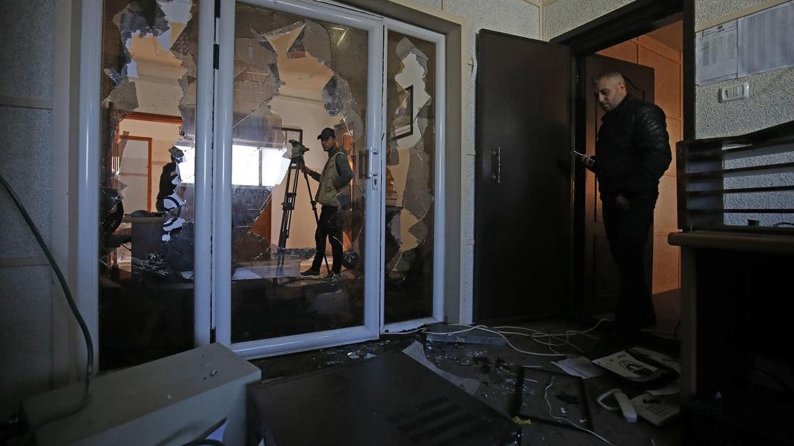 raid at Palestinian Broadcasting Corporation in Gaza City (AFP)