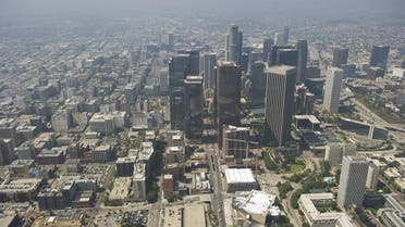 Aerial view Los Angeles California. (AFP)