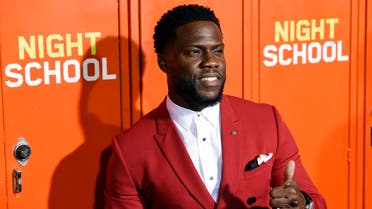 Kevin Hart, a cast member, producer and co-writer of "Night School," poses at the premiere of the film in LA. (File photo: AP)