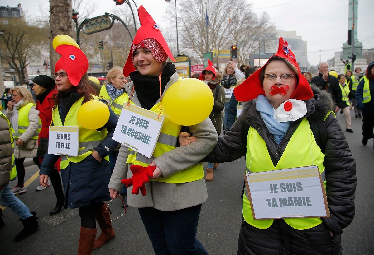 France Yellow Vests women 1 (AP)