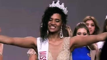 Khadija Ben Hammou has had to keep up with a huge wave of bullying and racist comments since her crowning as Miss Algeria 2019. (Al Arabiya)