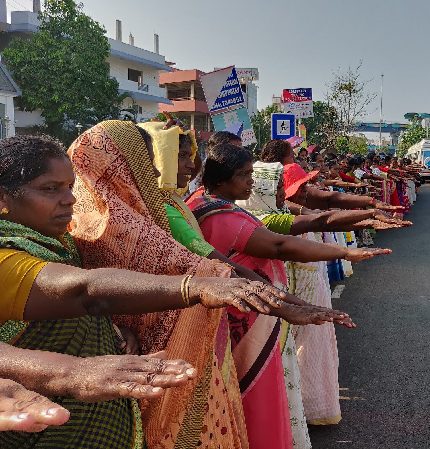 More than 3.5 million women formed a human chain across the south Indian state of Kerala last week as part of a state-sponsored initiative to uphold gender equality. (Supplied)