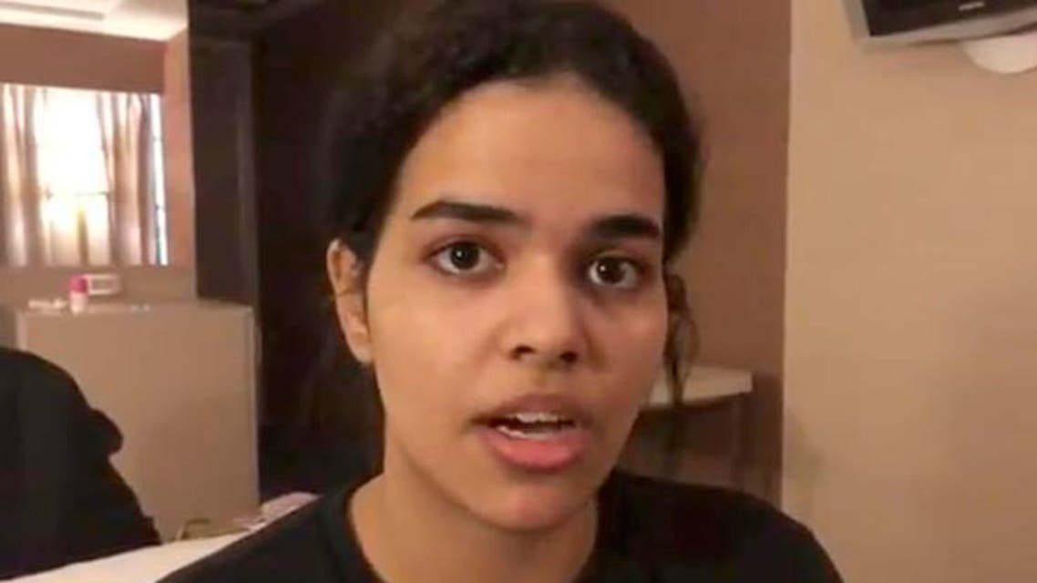 Rahaf Mohammed al-Qunun has been at Bangkok’s international airport since Saturday when she arrived on a flight from Kuwait. (Via AP)