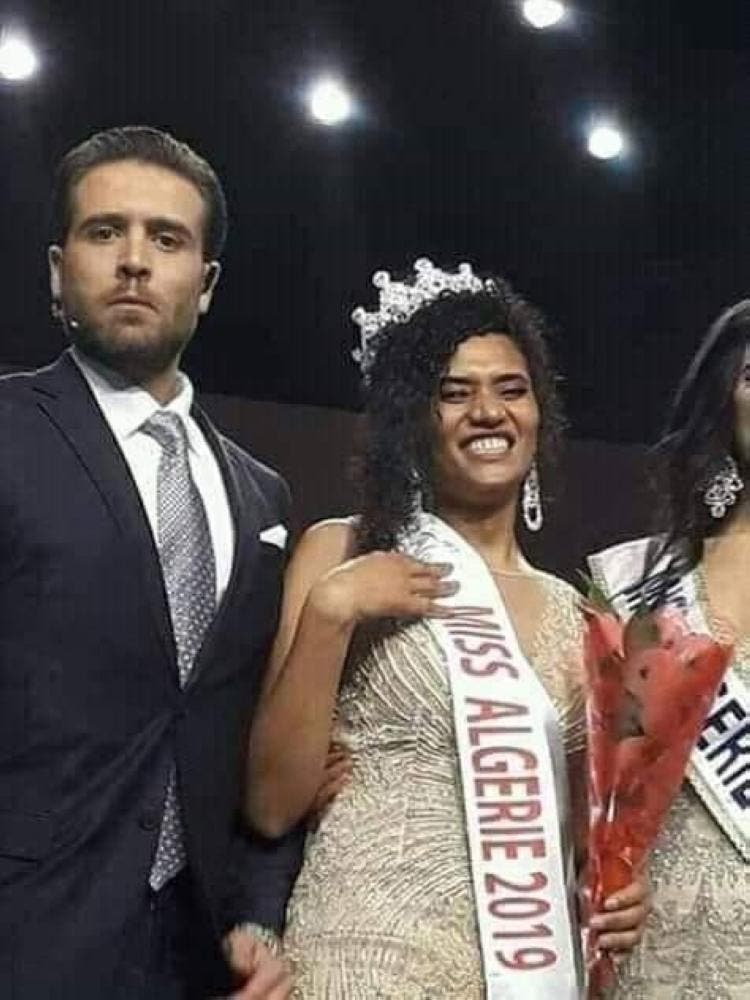 Ben Hammou made history in the annual event this year, as the first black women to be crowned Miss Algeria. (Al Arabiya)