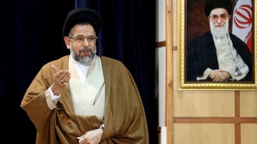 Iranian Intelligence Minister Mahmoud Alavi, who is also a member of the Experts Assembly, speaks during a press conference. (File photo: AFP)
