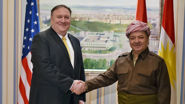 دیدار پومپئو با مسئولان اقلیم کردستان عراق در اربیل
