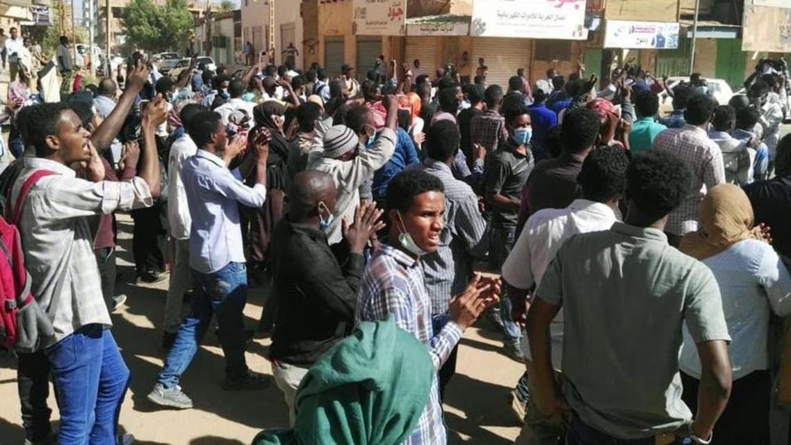 من التظاهرات في السودان