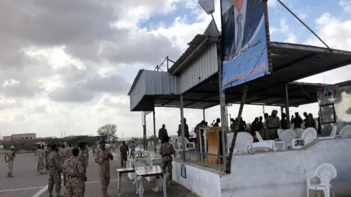 Picture of the Houthi attack on al-Anad Air base in Lahij governorate. (Supplied)