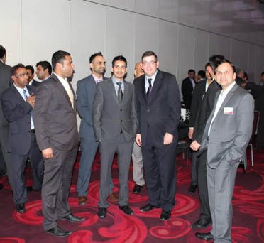 Wajib Ali with Daniel Andrews, the premier of Victoria State, Australia. (Supplied)