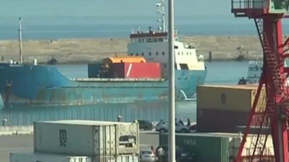 Libya Misrata port (Screen grab)