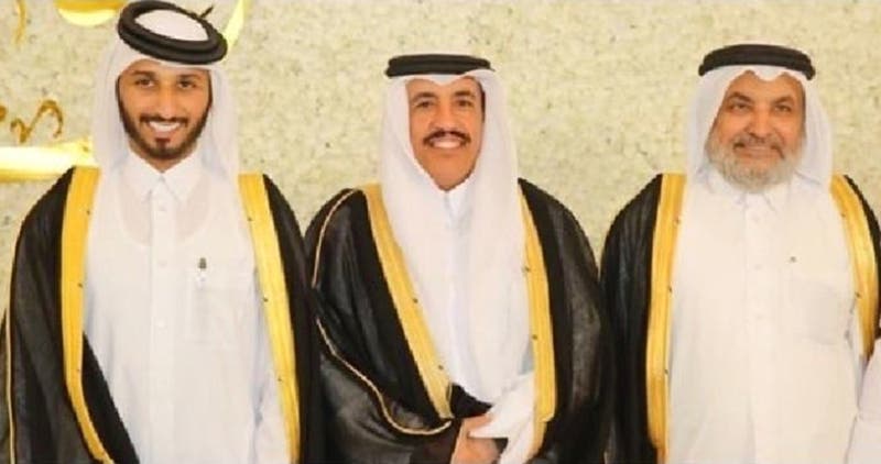 النعيمي خلال حفل زواج ابنه في الدوحة(أرشيفية)