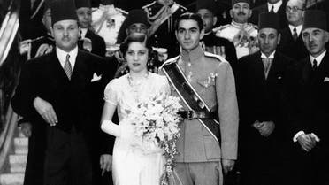 In this March 15, 1939 file photo, Prince Reza Pahlavi, (right), 19-year-old Crown Prince of Iran, marries Princess Fawzia, sister of King Farouk of Egypt, in Cairo. (AP)
