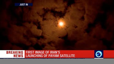 Payam satellite after launch in Iran on January 15, 2019, in this still image taken from video. (Reuters)