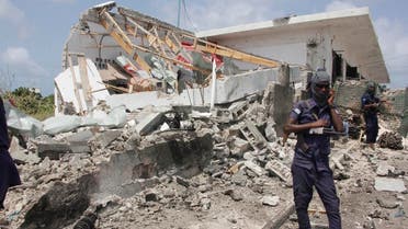 Destruction caused after the blast claimed by the al-Shabab in Mogadishu, Somalia. (File photo: AP)