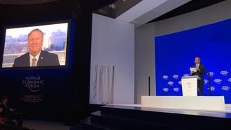 Pompeo speaks at Davos forum via live feed due to government shutdown