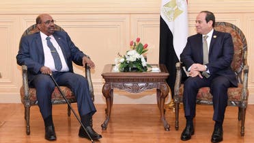 Omar al-Bashir and Abdel Fattah al-Sisi (AFP)