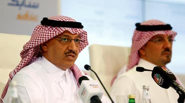 SABIC Vice Chairman and Chief Executive Officer Yousef Abdullah al-Benyan speaks during a press conference held in the SABIC HQ in Riyadh. (File photo: Reuters)
