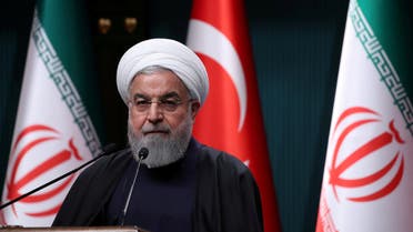 Hassan Rouhani in Ankara on December 20, 2018. (Reuters)