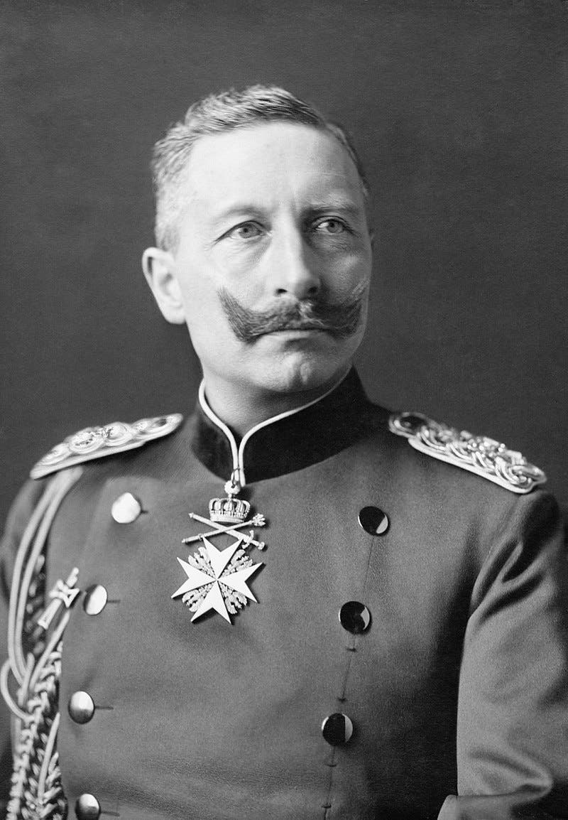 صورة للقيصر الألماني فيلهلم الثاني