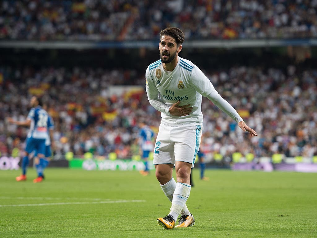 إيسكو في مشاركة سابقة مع ريال مدريد بالموسم الماضي