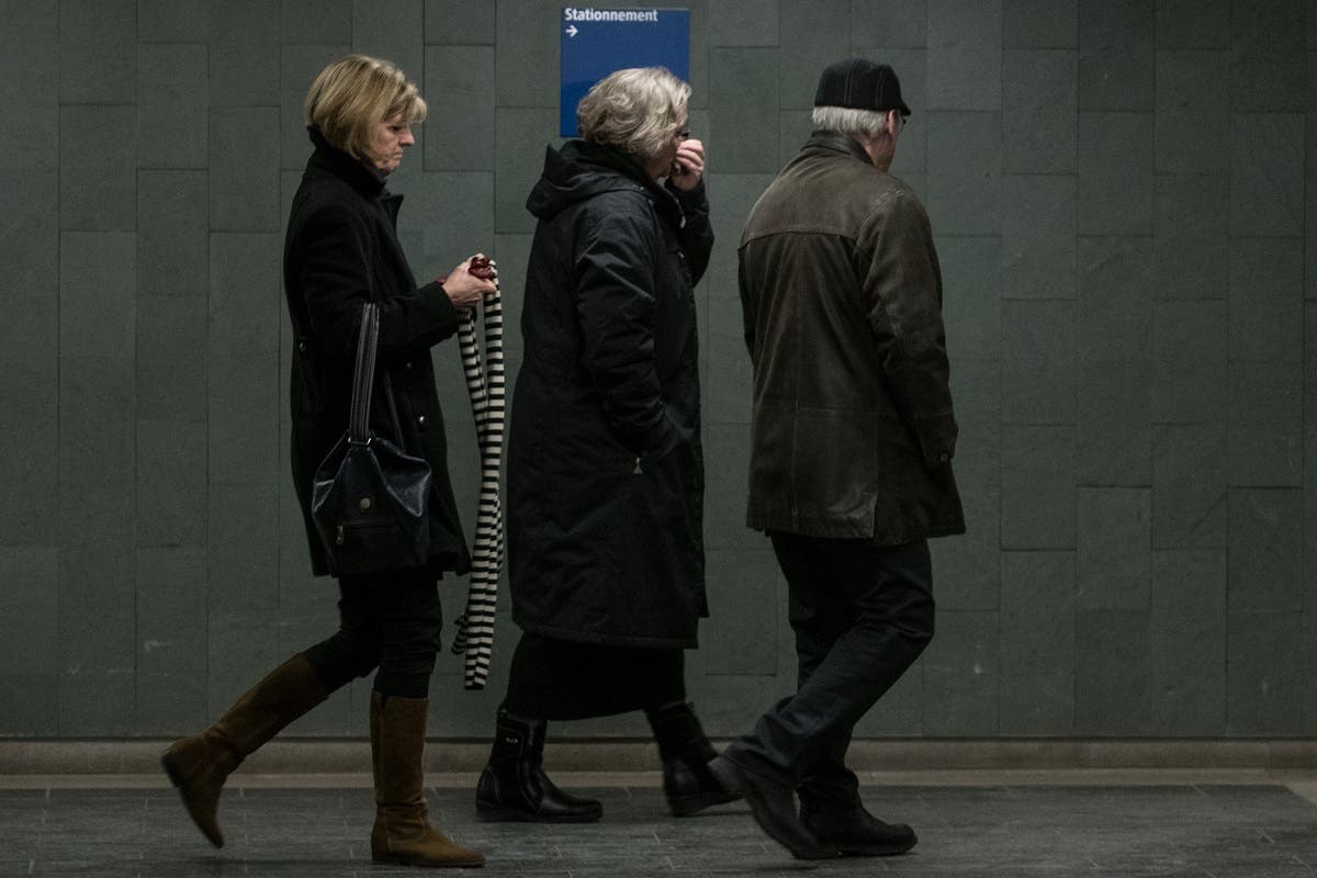 Alexandre Bissonnette's parents. (AFP)