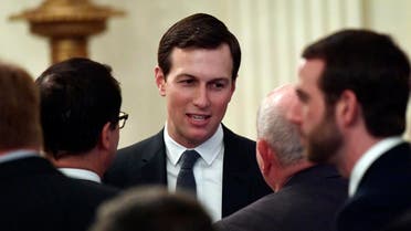 White House adviser Jared Kushner speaks with people as they wait for President Donald Trump to arrive to speak about taxes during an event in the East Room of the White House in Washington. (File photo: AP)
