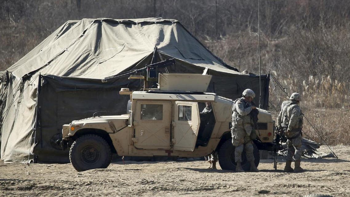 US army soldiers take part in a military exercise at a training field near the demilitarized zone separating the two Koreas in Paju, South Korea, February 7, 2016. (File photo: Reuters)