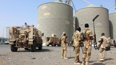 Sudanese troops with a military coalition in Yemen backed by Saudi Arabia and the United Arab Emirates detect mines at a facility of the Red sea mills company in the Yemeni port city of Hodeida on January 22, 2019. The Red Sea mills, one of the last positions in Hodeida seized by Saudi and Emirati-backed Yemeni forces before last month's UN-brokered truce, holds enough wheat to feed nearly four million people for a month in a country on the brink of famine.