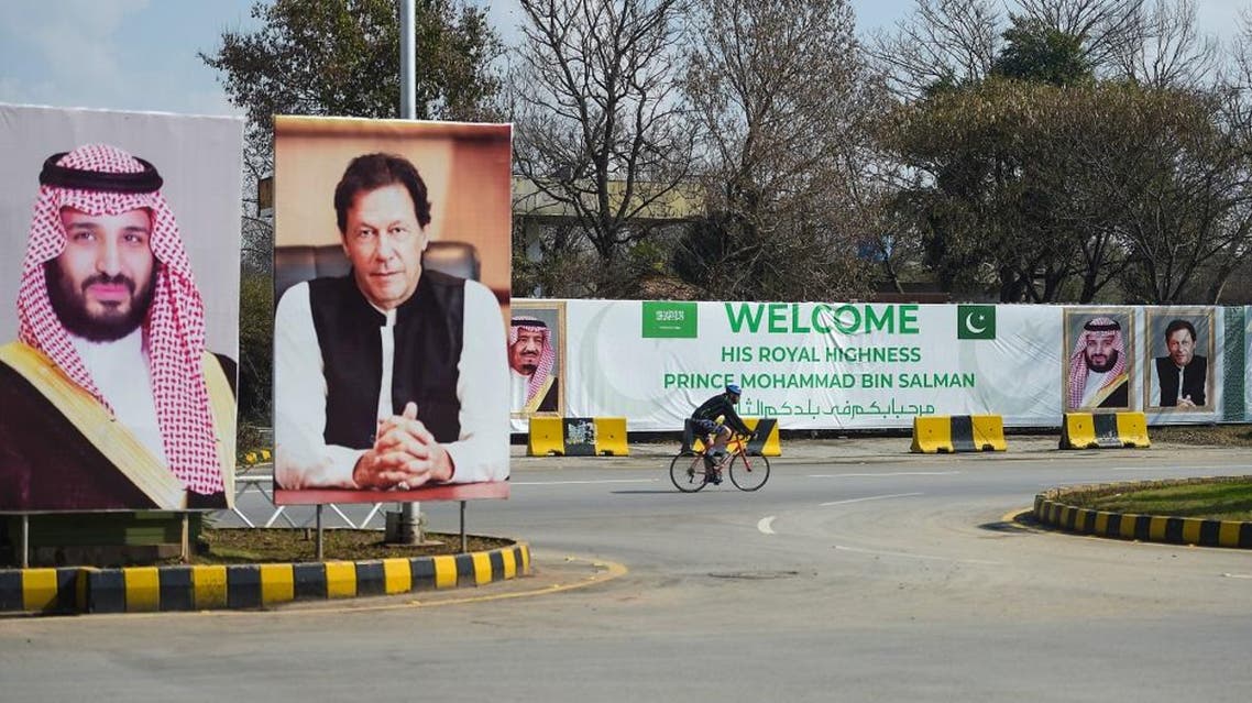 pakistan preparations to welcome Saudi Crown Prince Mohammed bin Salman afp