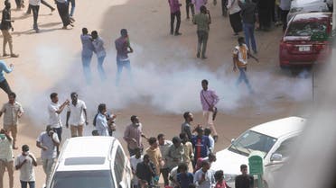 Tear gas is fired at Sudanese demonstrators during an anti-government protest in Khartoum, Sudan February 7, 2019. REUTERS/Stringer
