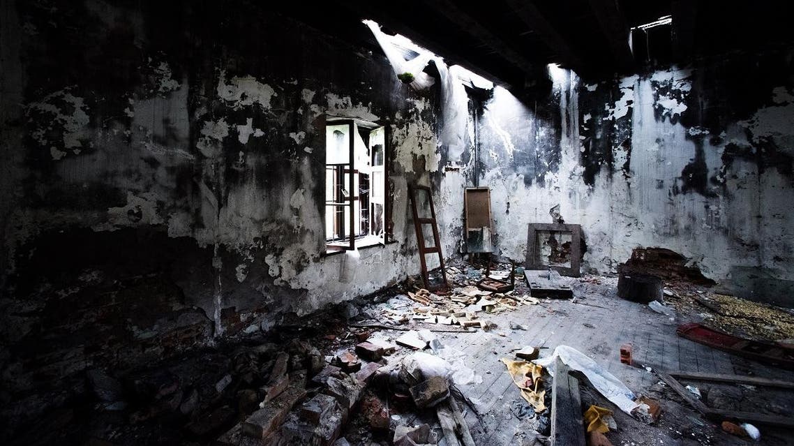 Burned abandoned room with light from the window. Grunge, vintage background. - Image SHUTTERSTOCK