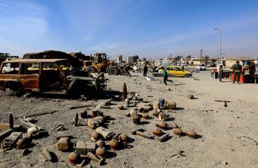 ألغام من مخلفات داعش في الرقة (أرشيفية)